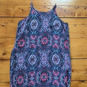 Kaleidoscope heigh-neck swing dress